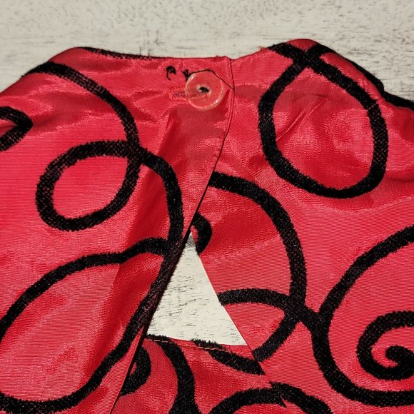 Vintage Gunne Sax Velvet Embossed Cocktail Formal Dress with Sle… - Picture 12 of 15